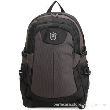 Backpack Bag, 15.6-inch, Black, Gray Colors Combination, 3 Zipper Compartments, Multifunctional